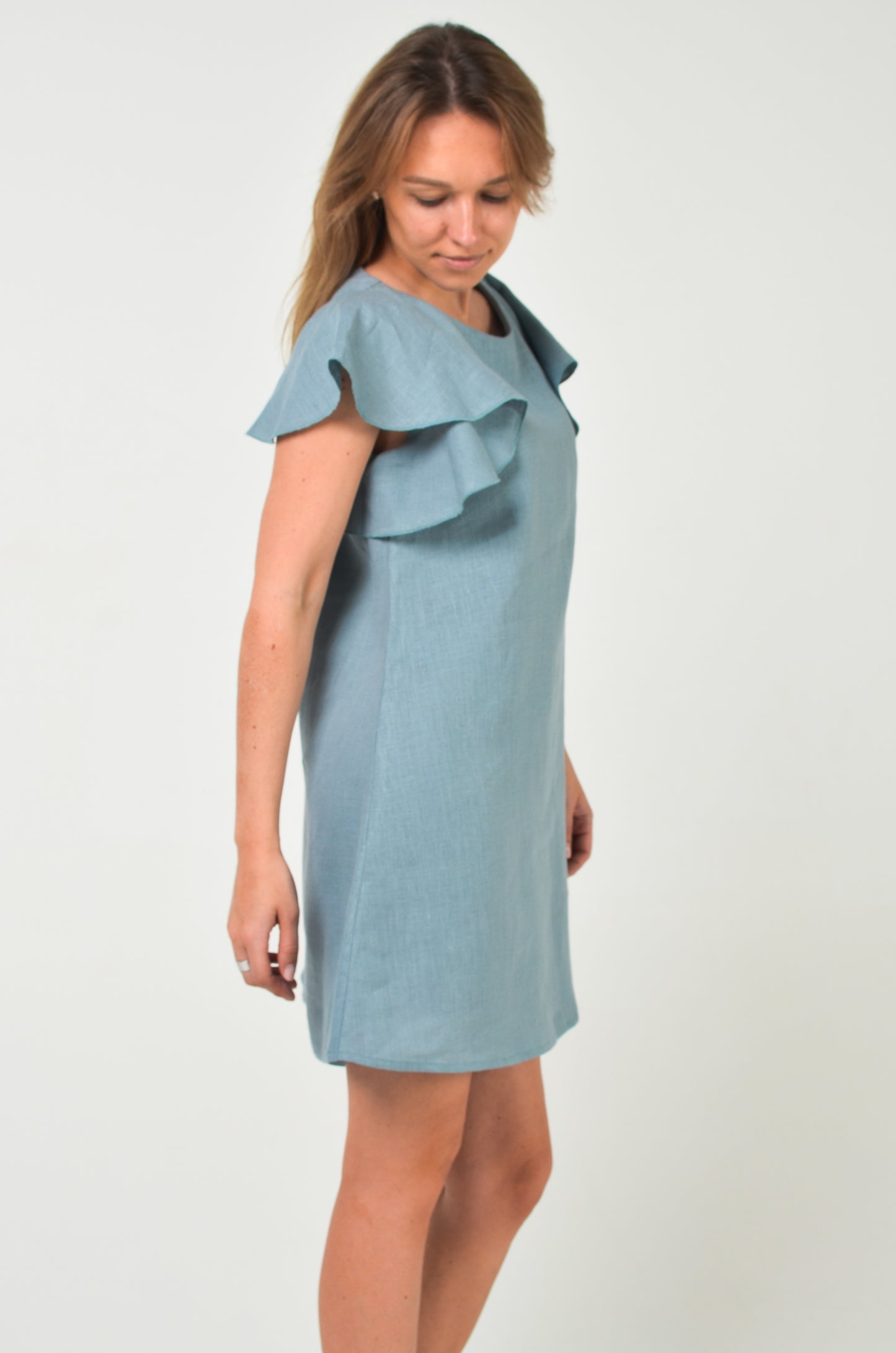 Linen dress WAVES