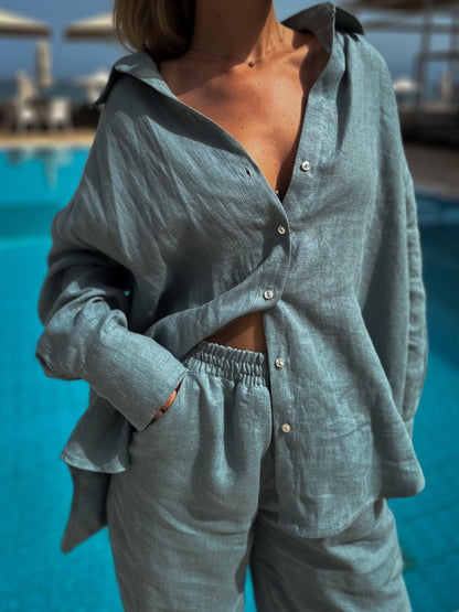 Linen shirt PALM & OCEAN pants