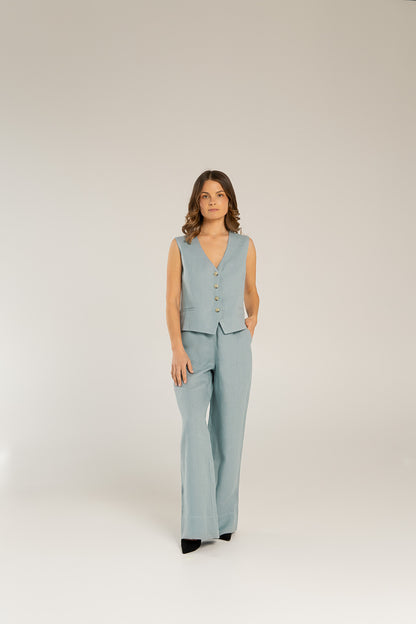 Linen vest OCEAN