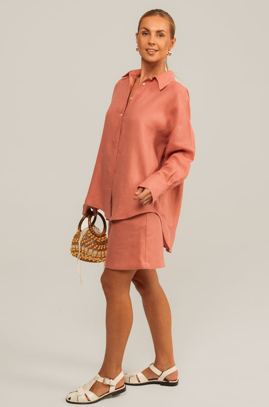 Linen shirt PALM & Ocean shorts