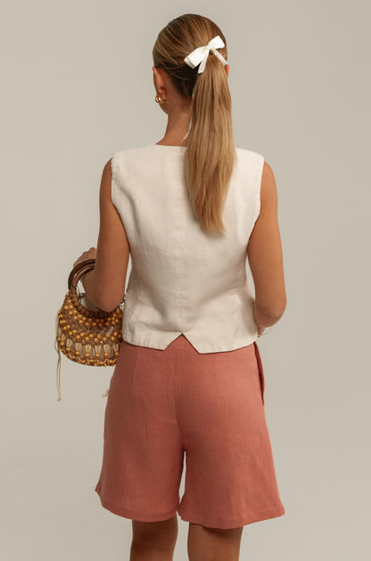 Linen vest OCEAN