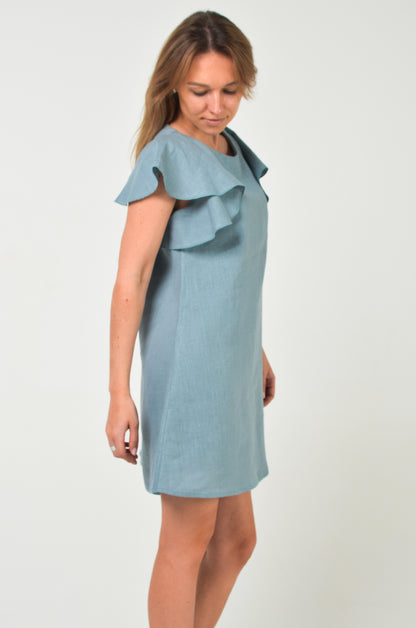 Linen dress WAVES